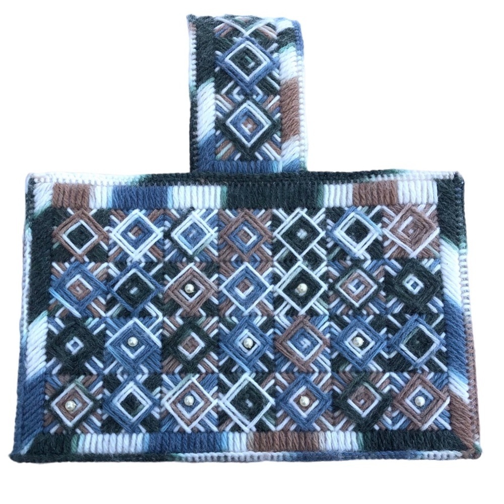 Boho yarn mini bag purse
